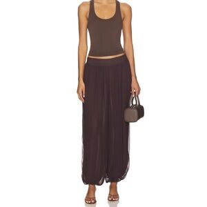 Lovers + Friends Chocolate Brown Balloon Pant